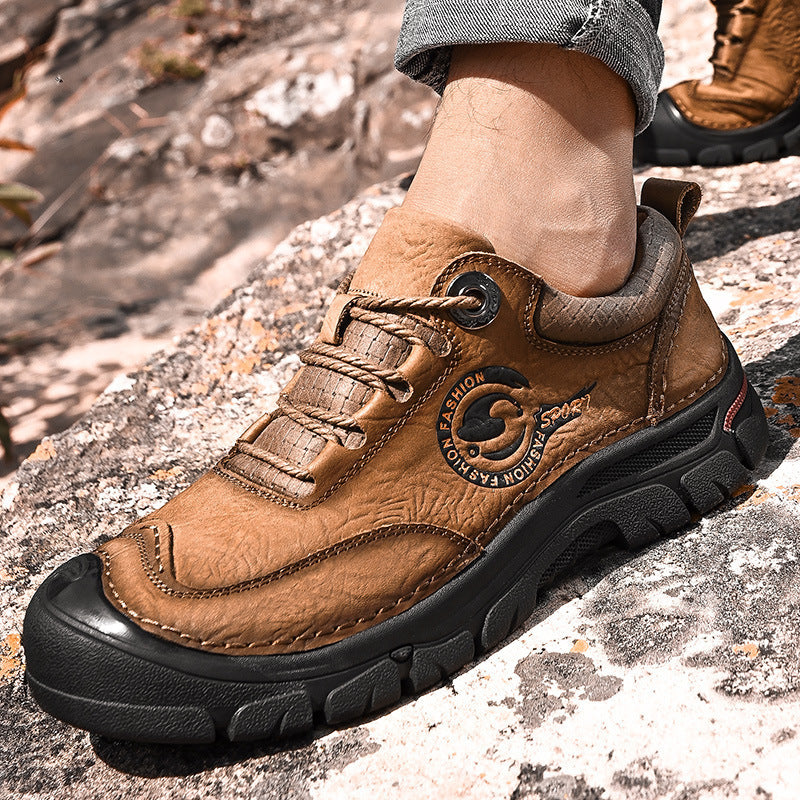 Men's Outdoor Platform Hiking Plus Size Top Casual Shoes