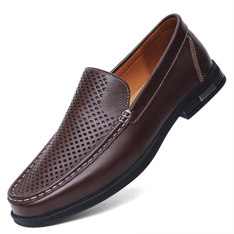 Men's Genuine Plus Size Soft Bottom Slip Loafers