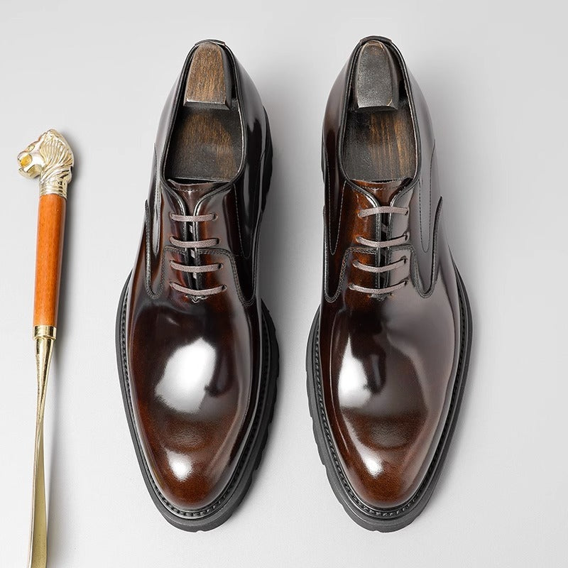 Men's Foam Outsole Business Authentic Genuine Suit Oxford Leather Shoes