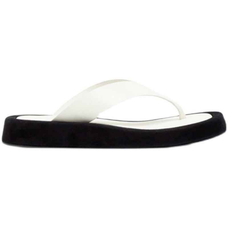 Women's Summer Style Flip-flops Genuine Platform Outer Wear Sandals