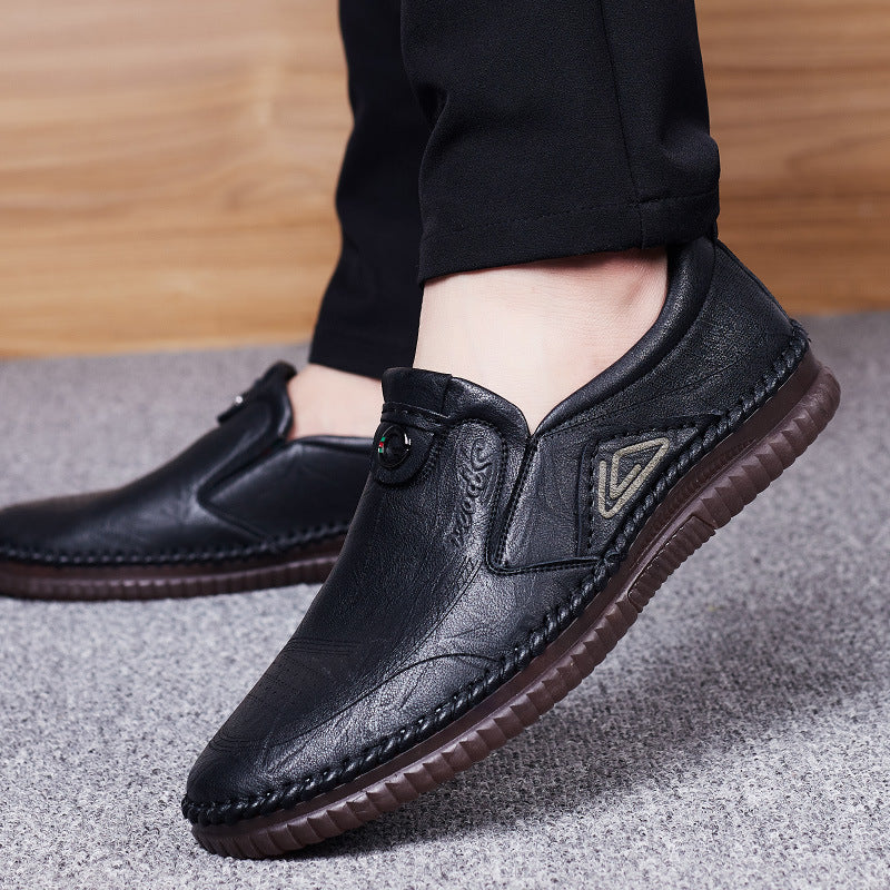 Men's Soft Tendon Bottom Genuine Breathable Leather Shoes