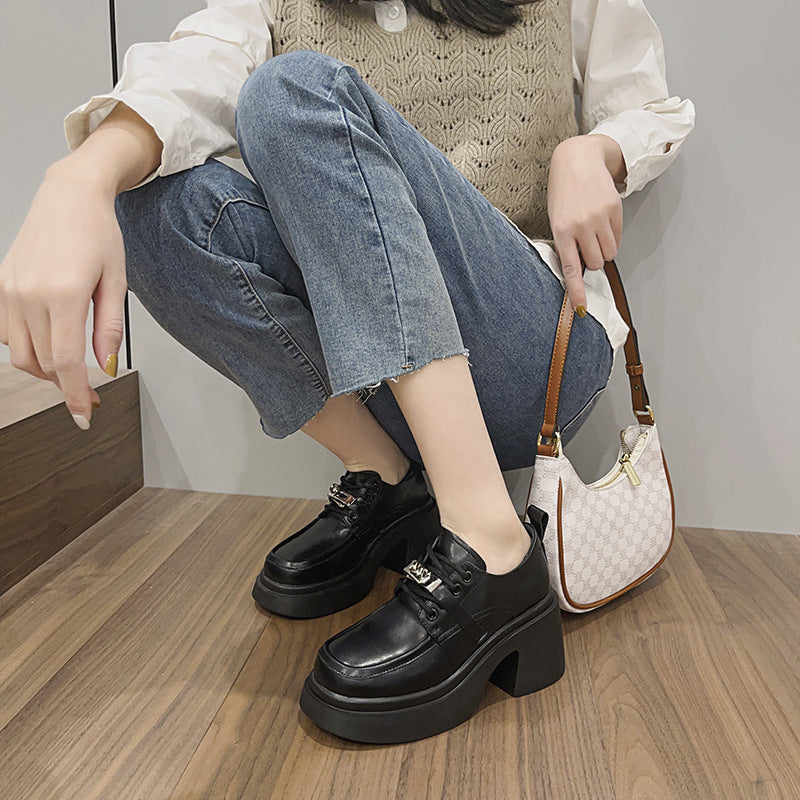 Women's Fashion Retro British Style Small Trendy Casual Shoes
