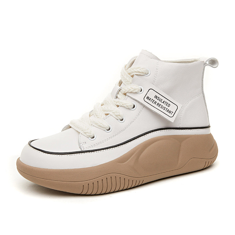 Doctor Duty Pregnant Mother Warm White Plus Casual Shoes