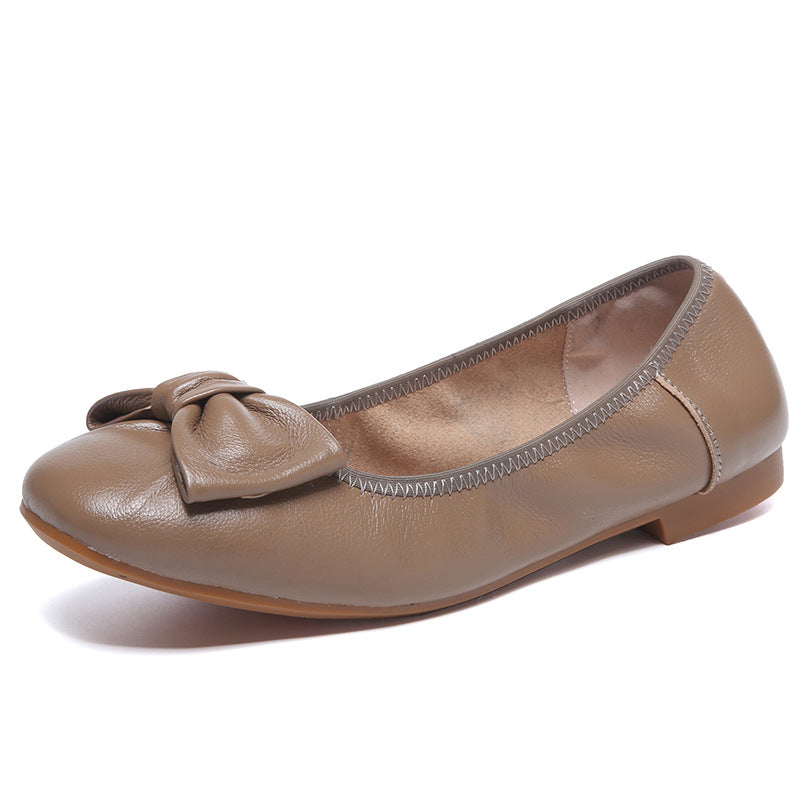 Women's Mouth Pumps Flat Soft Bottom Plus Casual Shoes