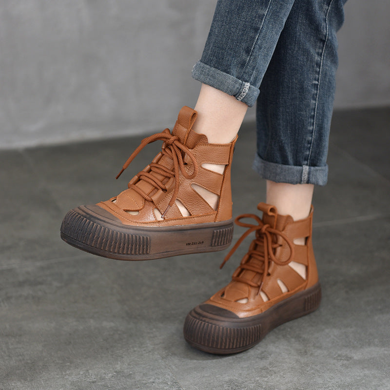 Women's Price Roman Retro Rub Colored Authentic Toe Box Boots
