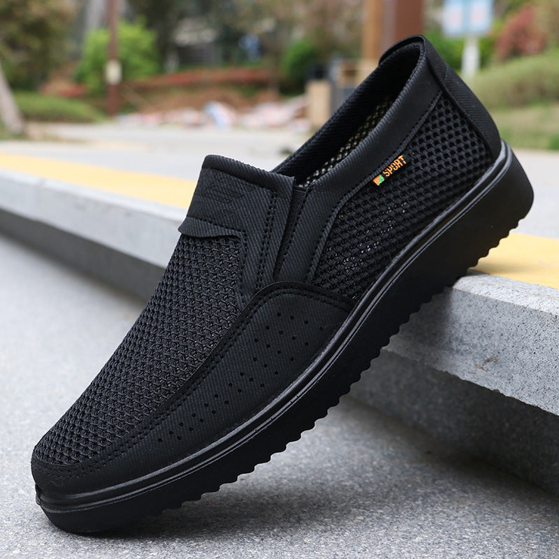 Men's Plus Size Summer Mesh Cloth Breathable Canvas Shoes
