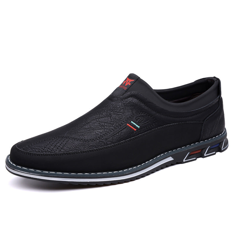 Men's Size Big Foot Business Fashion Comfortable Casual Shoes