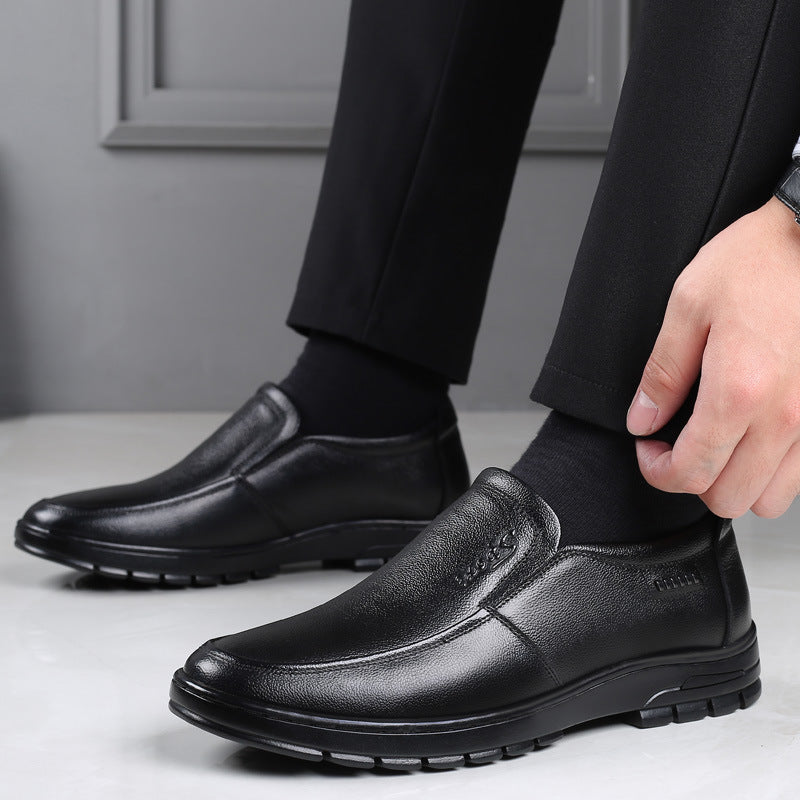 Men's British Style Soft Bottom Breathable For Leather Shoes