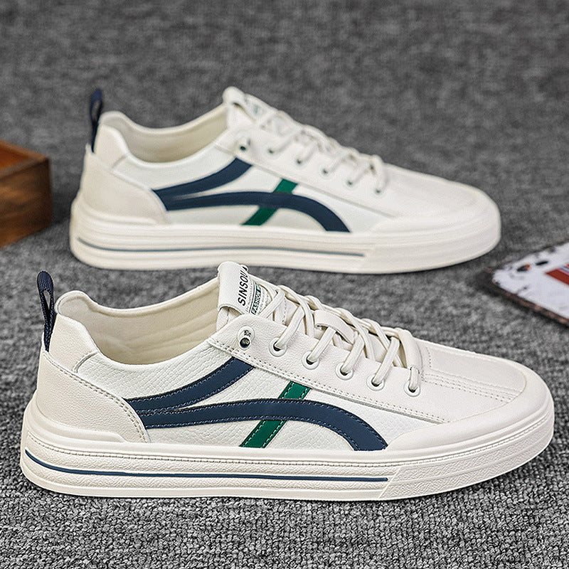 Men's Autumn Plus Size Widened Green Fashion Sneakers