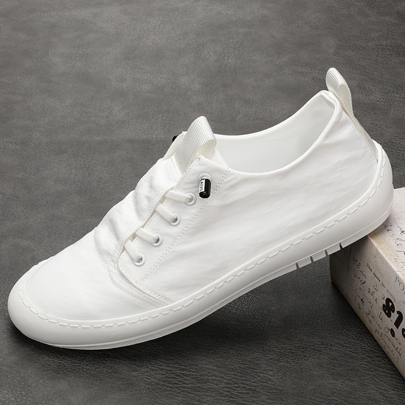 Men's Breathable Cloth One Pedal Front Canvas Shoes
