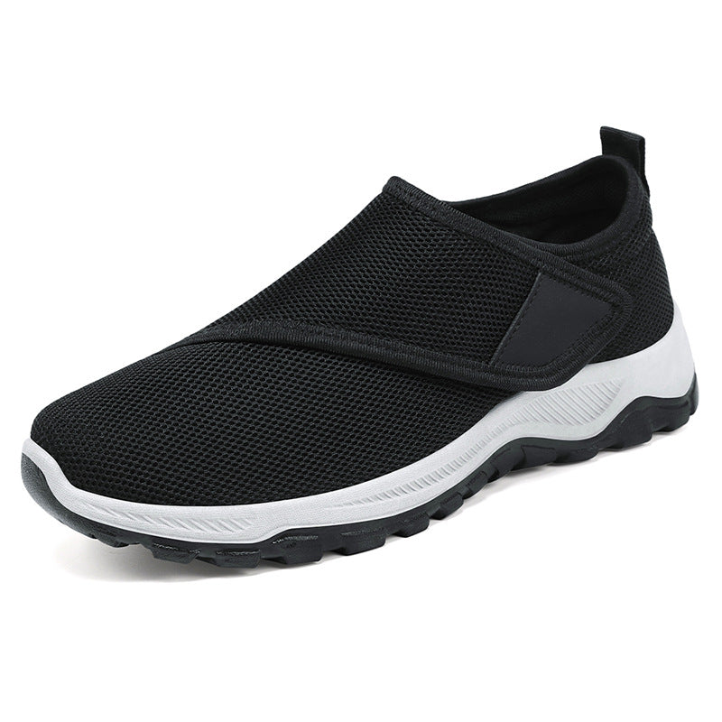 Women's Autumn Mesh Breathable Velcro Mom Pumps Casual Shoes
