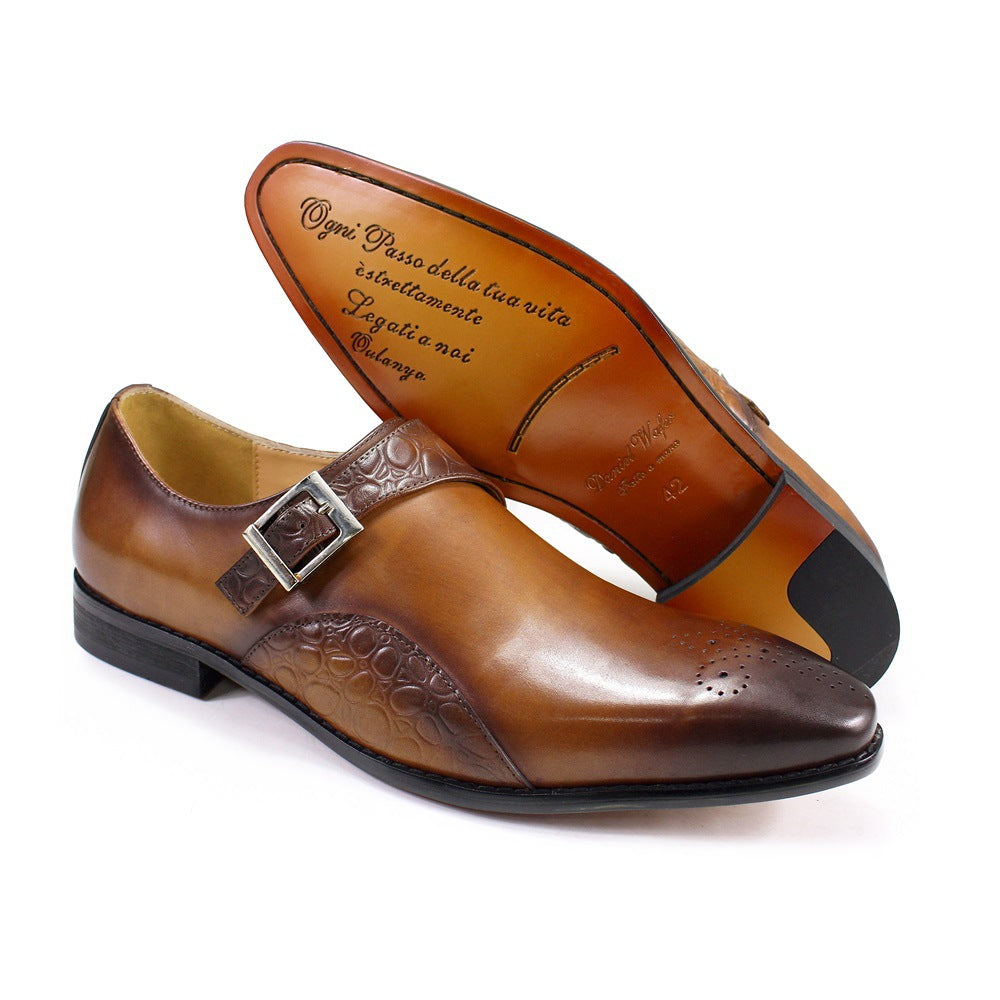 Men's Genuine Autumn Business Formal Wear British Style Leather Shoes