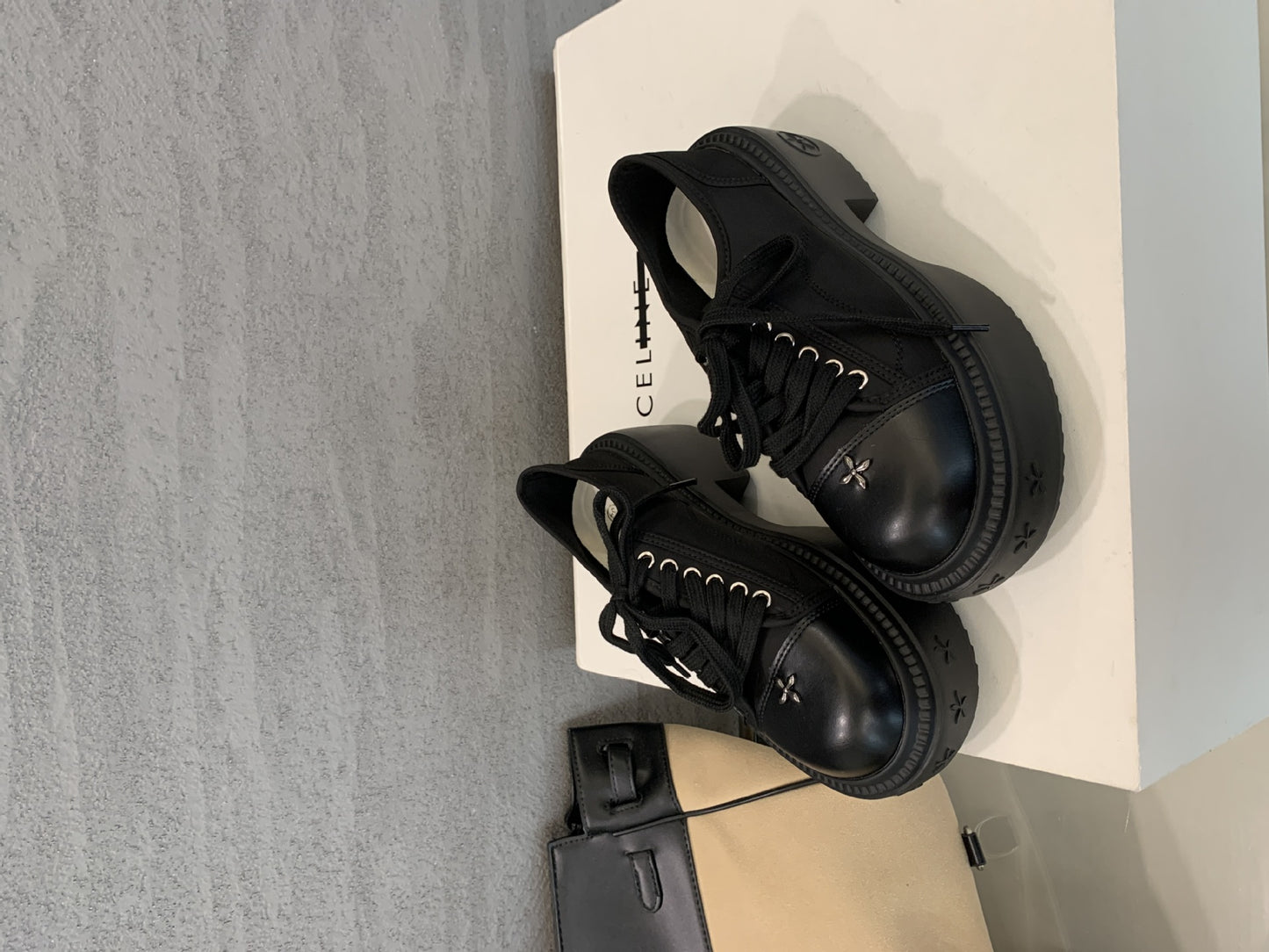 Women's Mom Autumn Street Corner Thick Bottom Large Sneakers