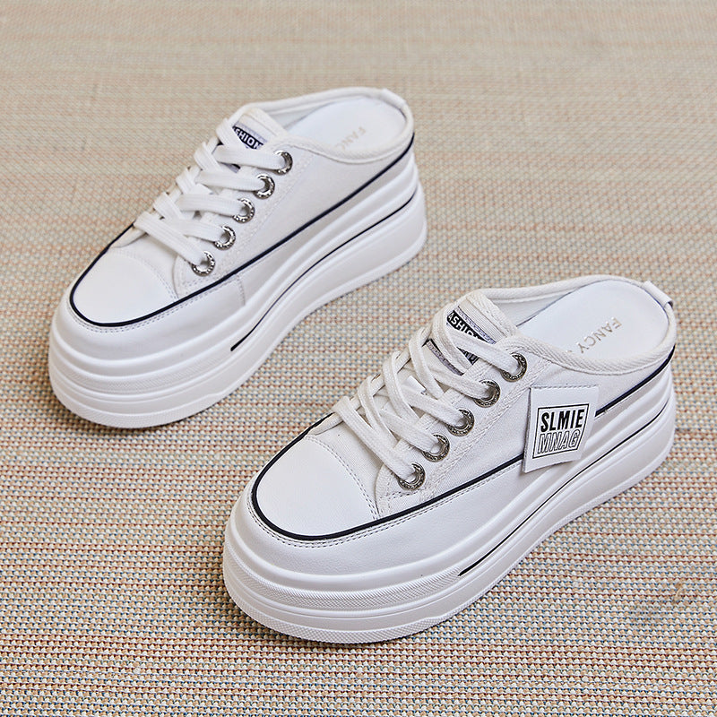 Women's Cap Semi Muffin Height Increasing Insole Fashion Slippers