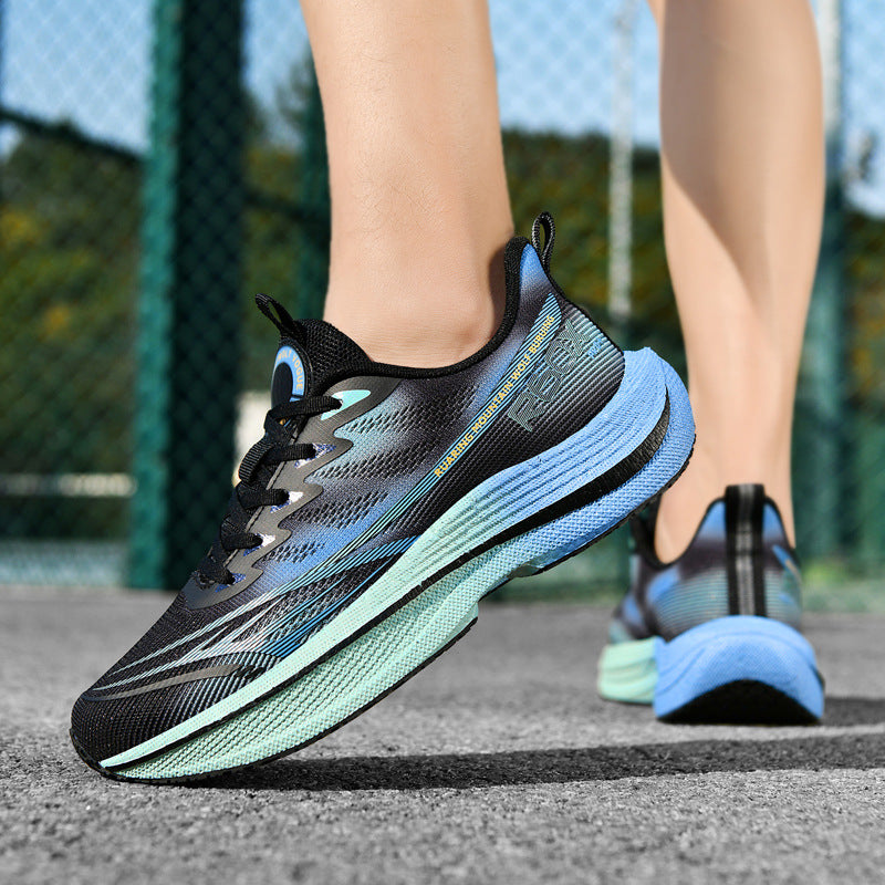 Men's Large Lightweight Shock Absorption Rebound Running Sneakers