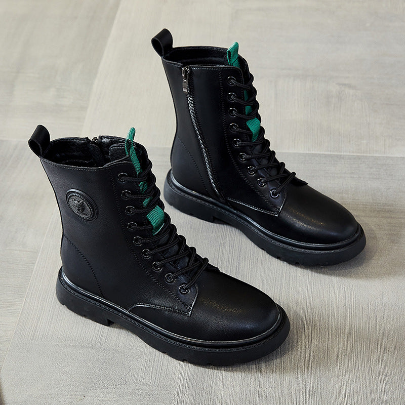 Women's Top Length Martin Handsome Motorcycle Fashion Boots