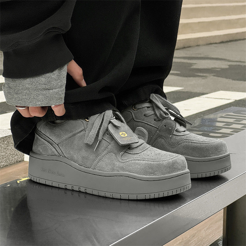 Women's & Men's Thick Sole Height Increasing Couple Niche Sneakers
