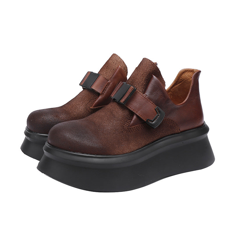 Women's To Ancient Authentic Thick Bottom Round Casual Shoes