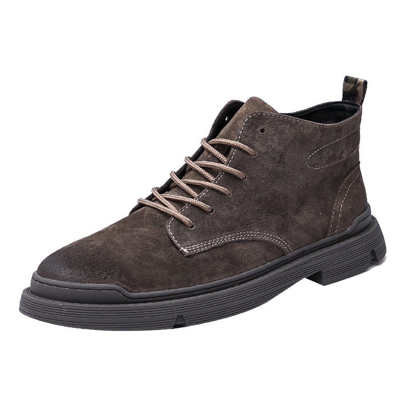 Men's Spring Height Increasing British Street Style Boots