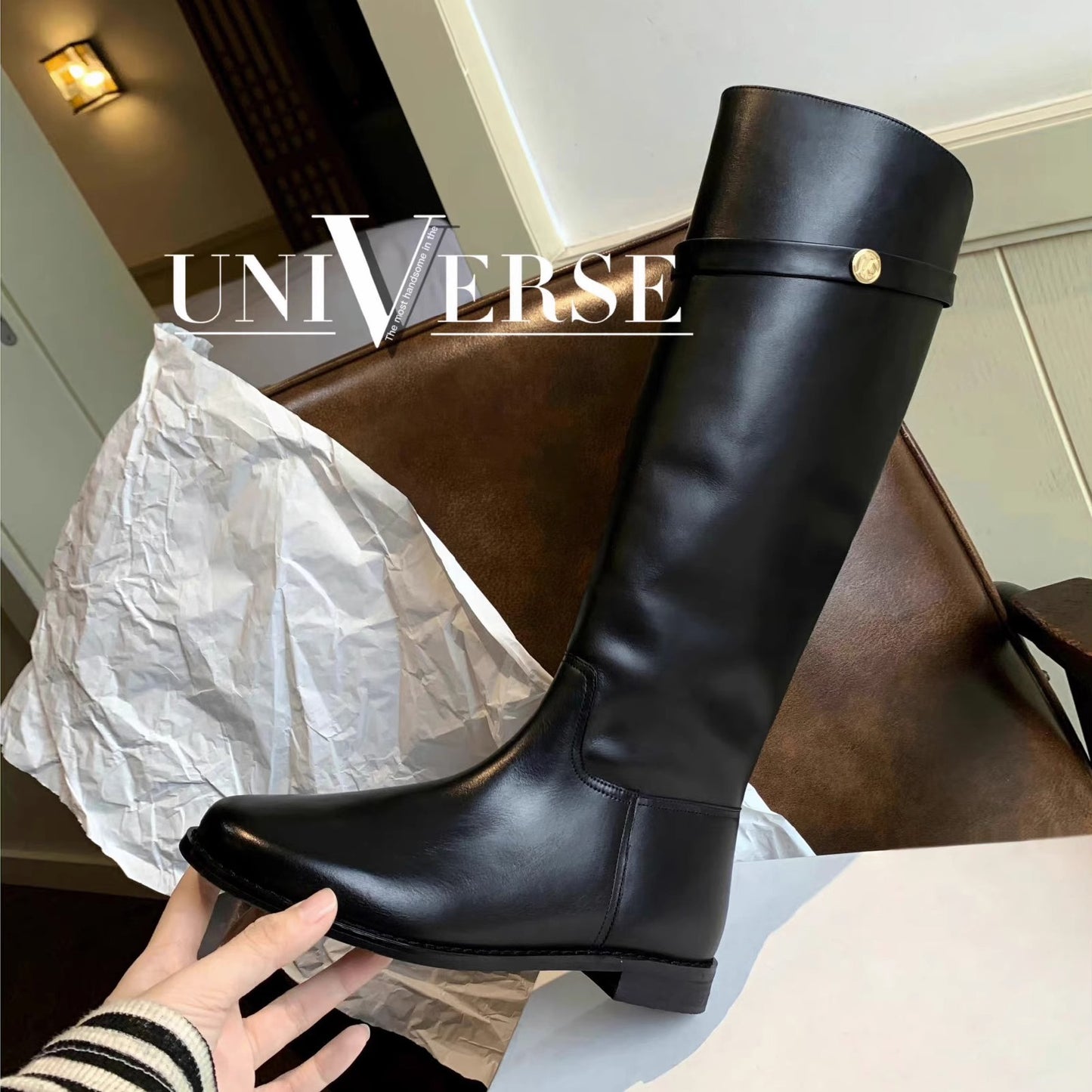 Women's Coins In Seconds Retro Chunky Thick Bottom Boots