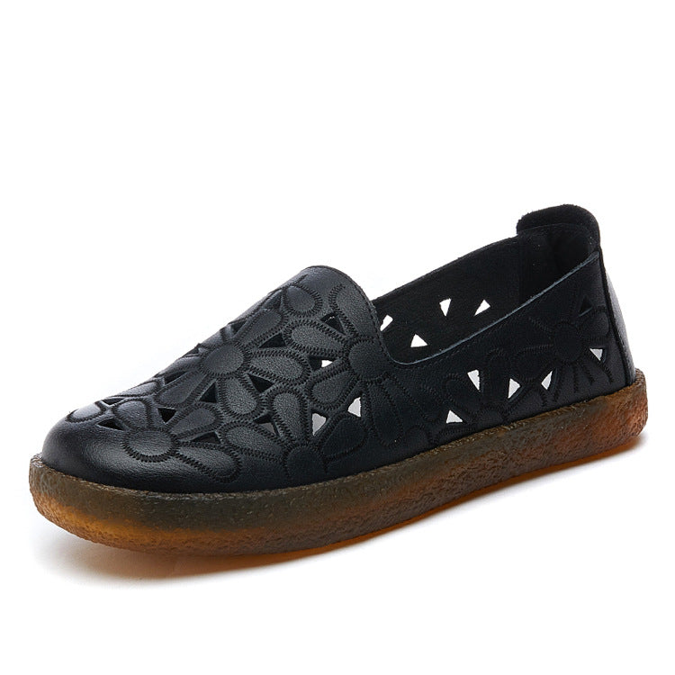 Women's Sunflower Breathable Summer First Layer Cowhide Sandals