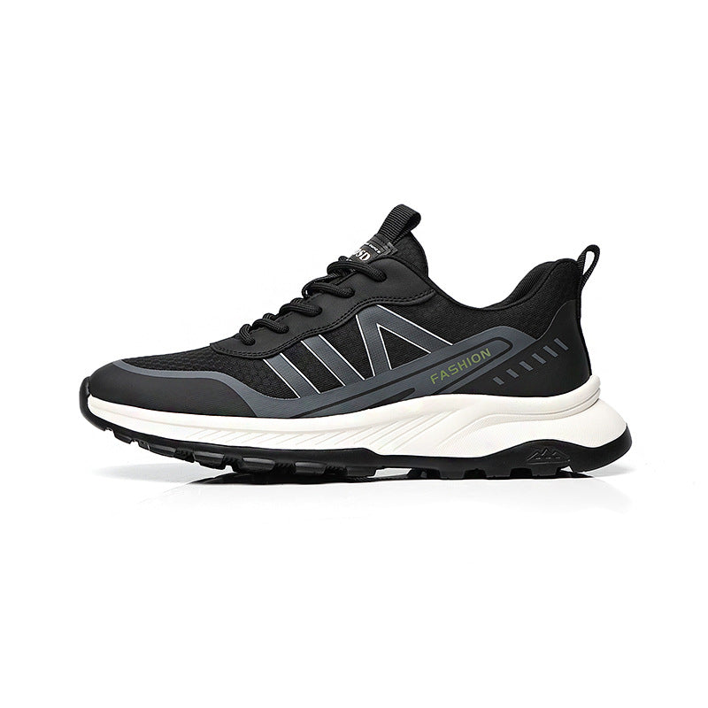 Men's Breathable Mesh Surface Fashion Commuting Soft Bottom Sneakers