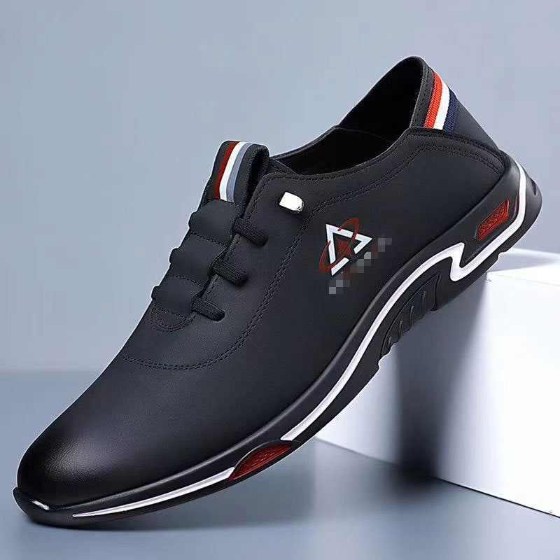 Men's Surface Tods Flat Simplicity Daily Hiking Leather Shoes