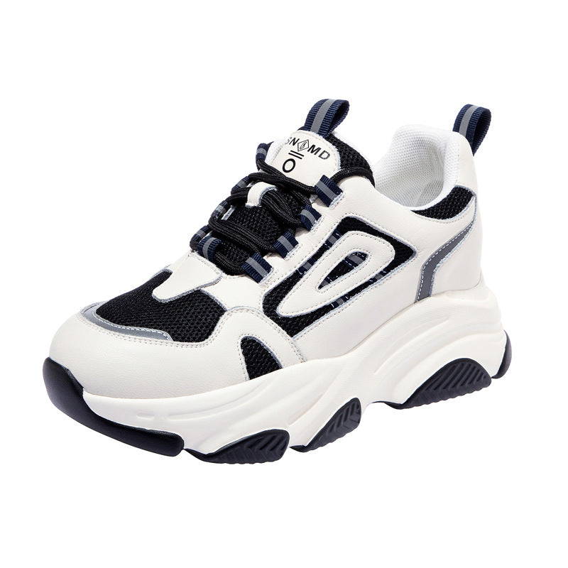 Women's Authentic Clunky Four Sports Platform Heightened Sneakers