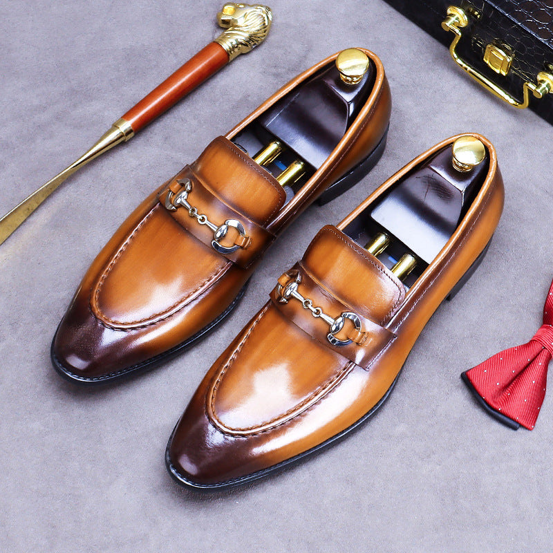 Men's Promotion Small Slip-on Business Wedding Fashion Casual Shoes