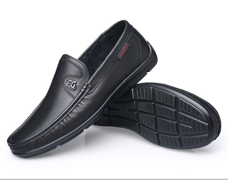 Summer Soft Bottom Hollow Out White Leather Shoes