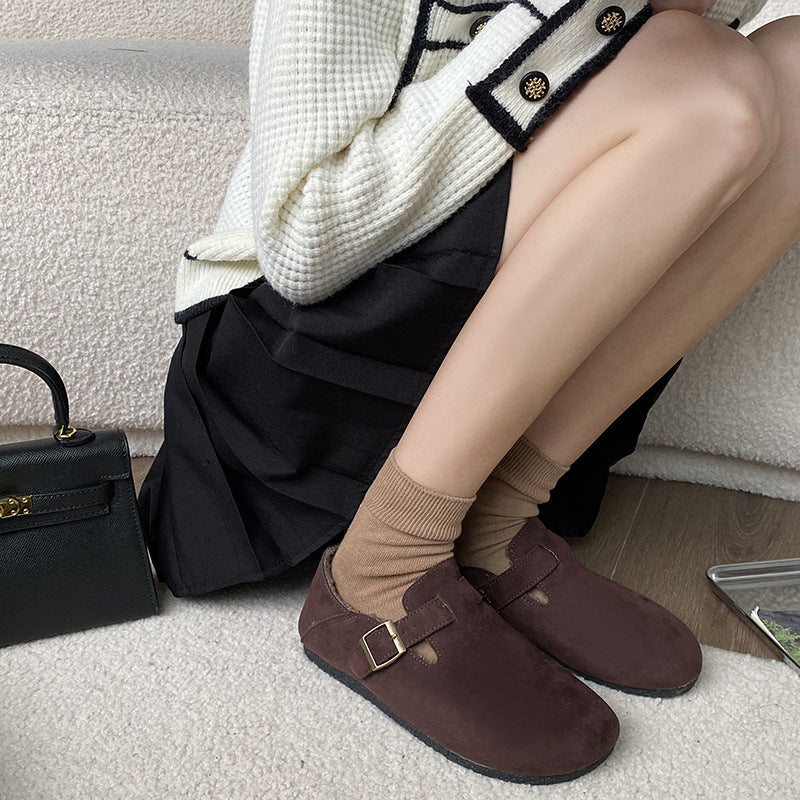Women's Retro Easy Matching Flat Bottom Slip-on Casual Shoes