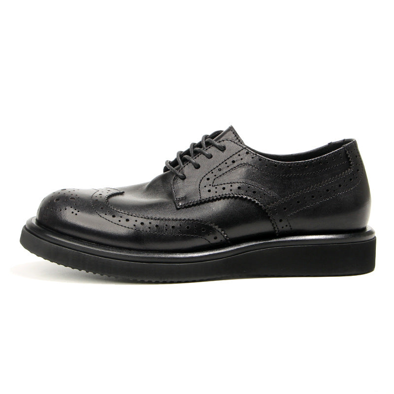Men's Brogue British Retro Fashion Trends Platform Men's Shoes