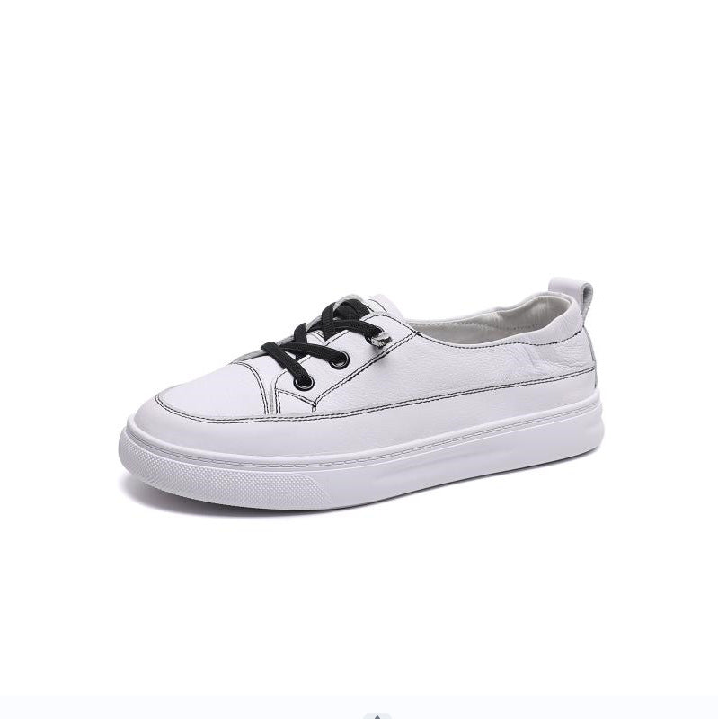 Women's White Western Style Breathable Trendy Flat Casual Shoes