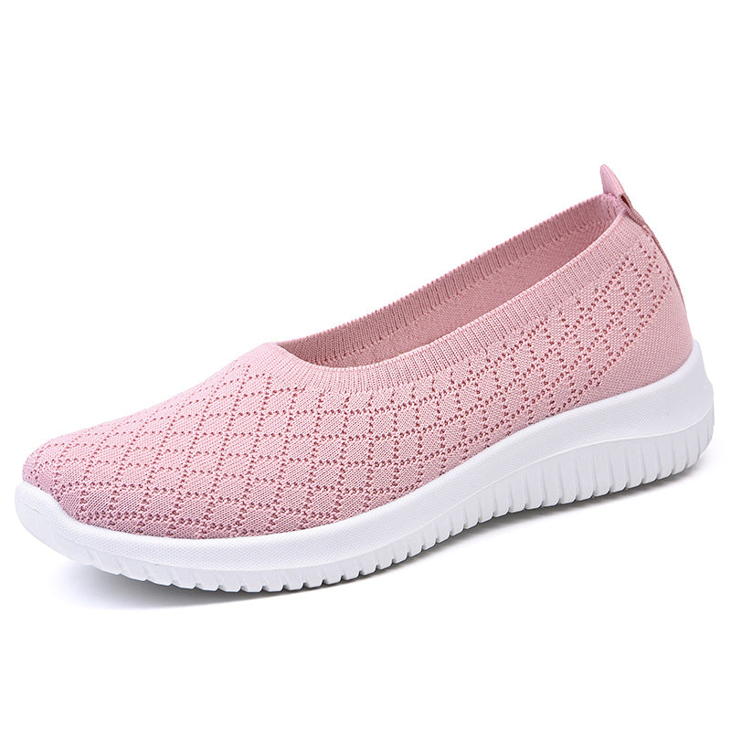 Women's Slip-on Oversized Flat Breathable Lightweight Low-cut Casual Shoes