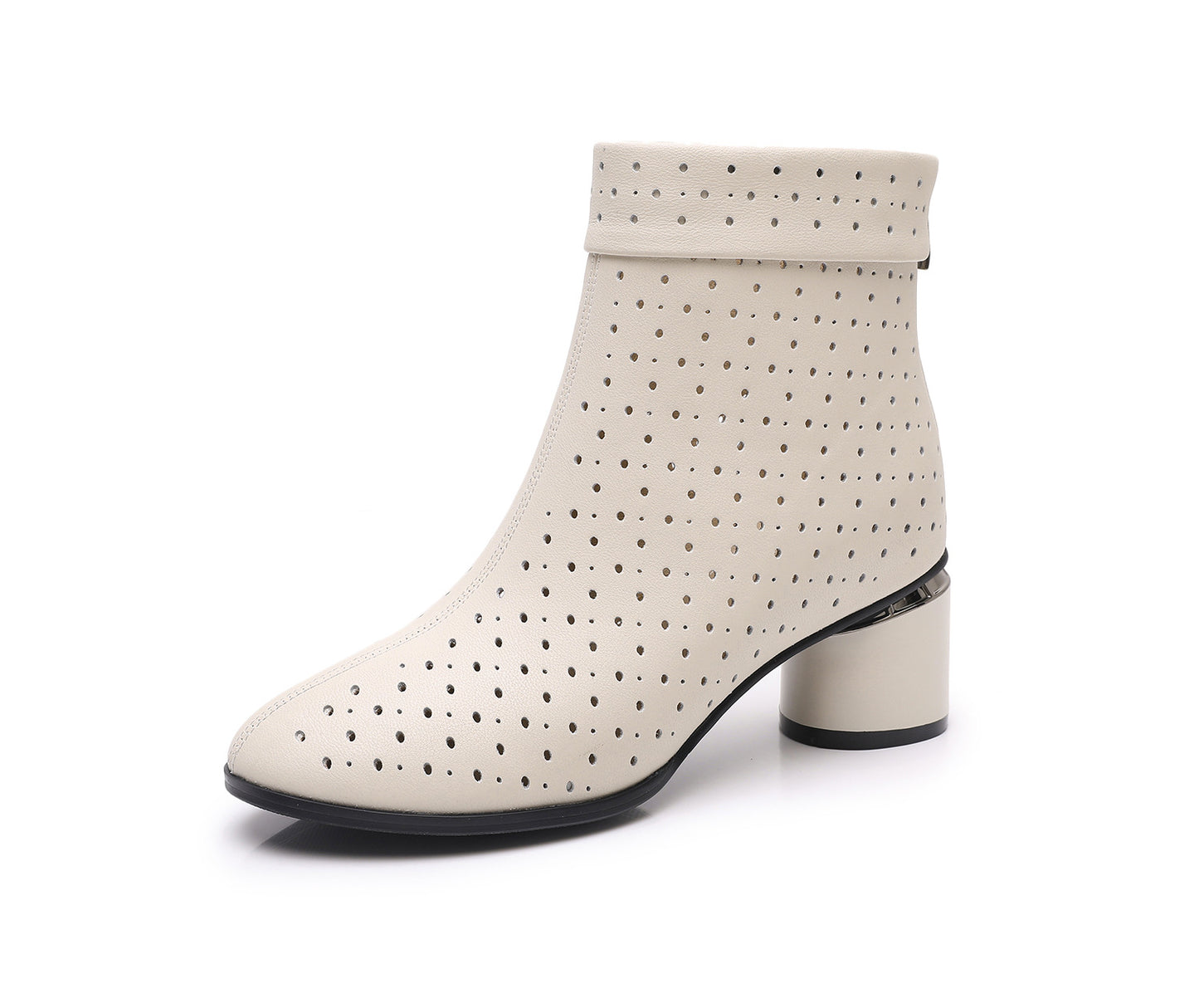 Women's Hollow Booties Mid Authentic Chunky Plus Sandals