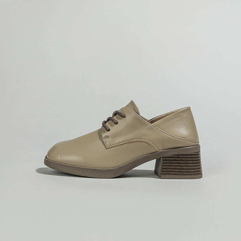 Spring British Style Chunky Deep Mouth Loafers