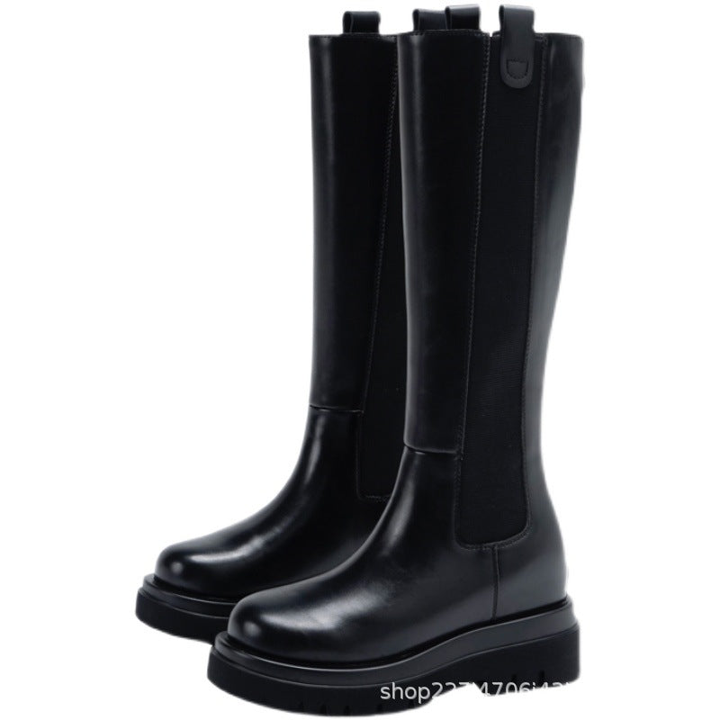 Women's Knee Long Small Height Increasing Insole High Boots