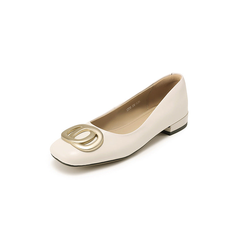 Women's Withdraw From Cupboard Calf Skin Soft Retro Handmade Women's Shoes