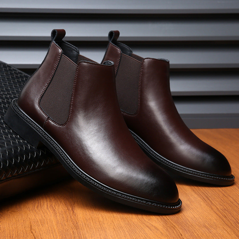 Men's Winter Thermal Cotton British Style Plus Size Martin Boots
