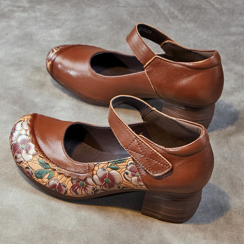 Women's Autumn Mom Round Head Chunky Soft Women's Shoes