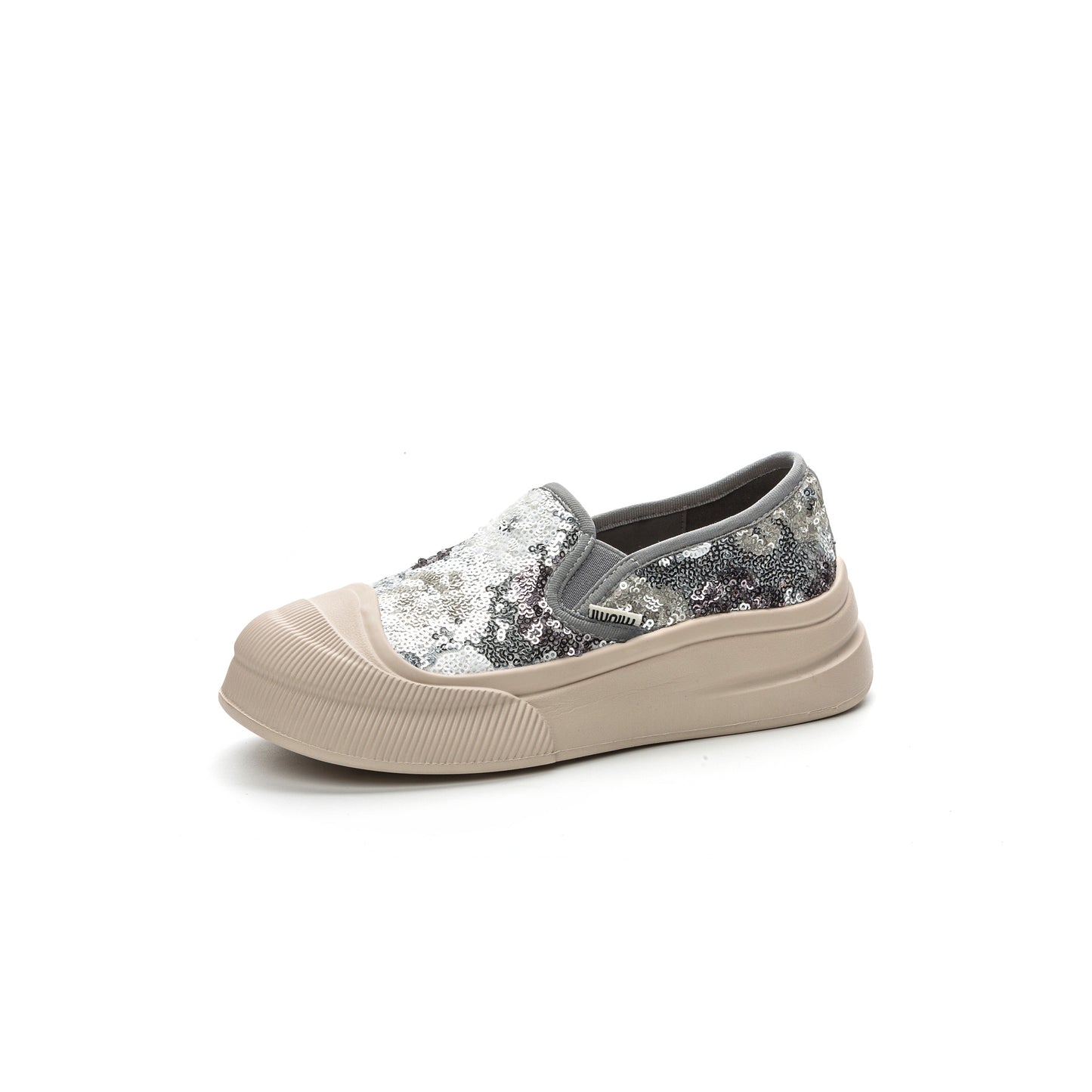 Women's Mandarin Duck Fisherman Sequined Genuine Platform Soft Casual Shoes