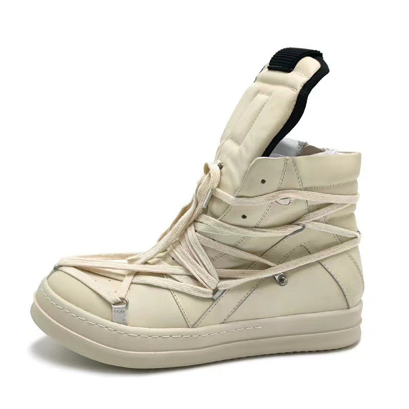 Trendy Inverted Triangle Pentagram Top Layer Sneakers