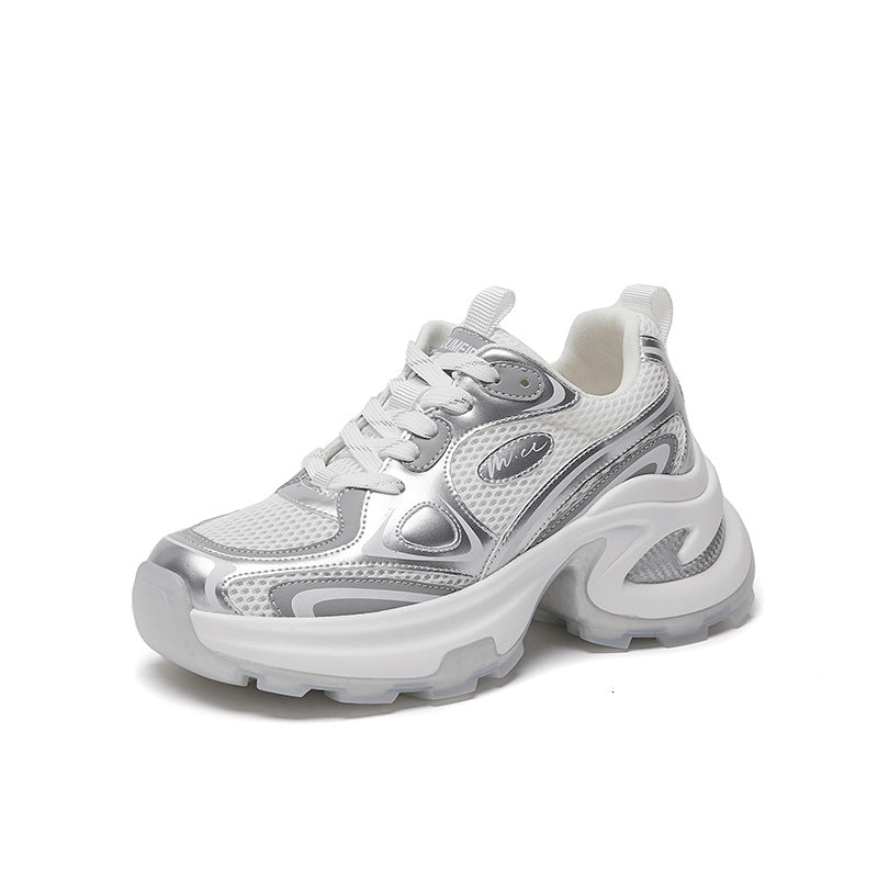 Women's Dad Fashionable Summer Korean Style Thick Sneakers