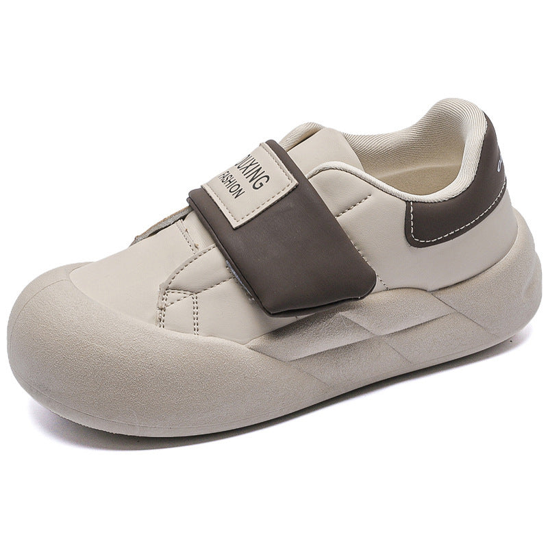 Women's Korean Style White Spring Thick Sole Casual Shoes