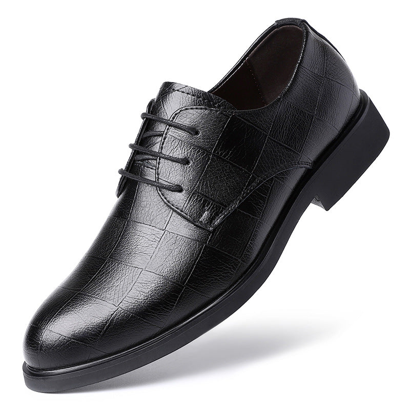 Men's Size Height Increasing Insole Formal Business Leather Shoes