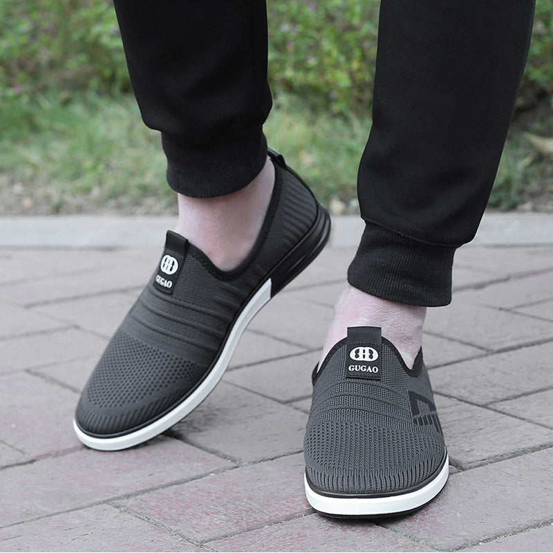 Men's Old Head Spring Breathable Cloth Lazy Sneakers