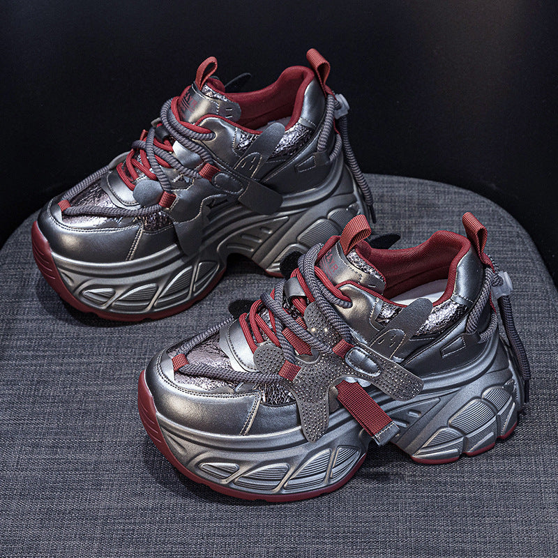 Women's Dad Spring Small Thick Bottom Height Casual Shoes