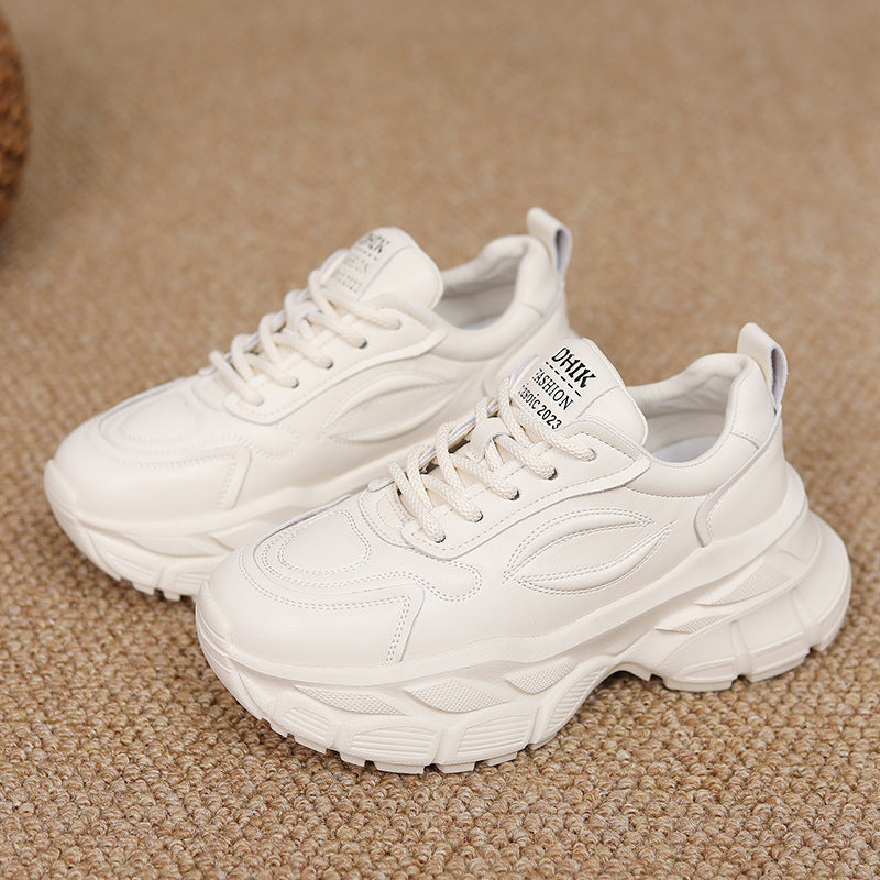 Women's Feet Small Dad Spring Lightweight White Women's Sports Shoes