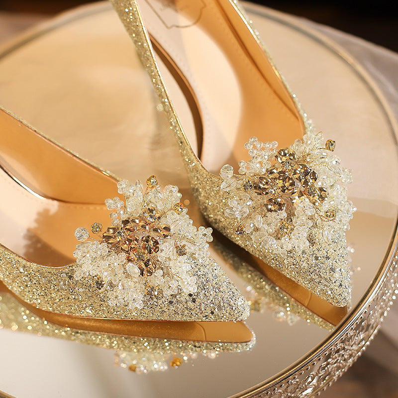 Women's French Wedding High-grade High Dress Banquet Women's Fashion Shoes