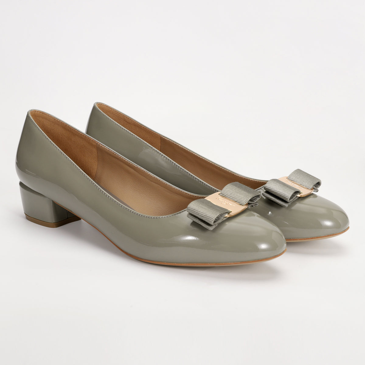 Women's French Entry Lux Patent Pumps Sheepskin Lining Thick Women's Fashion Shoes